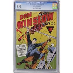 Don Winslow of the Navy #3 (Fawcett, 1943) CGC