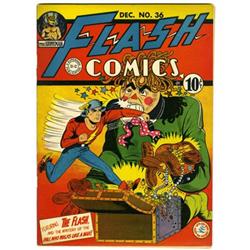 Flash Comics #36 (DC, 1942) Condition: GD/VG.