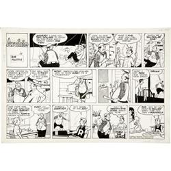 Bob Montana - Archie Sunday Comic Strip Original
