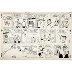 Bob Montana - Archie Sunday Comic Strip Original