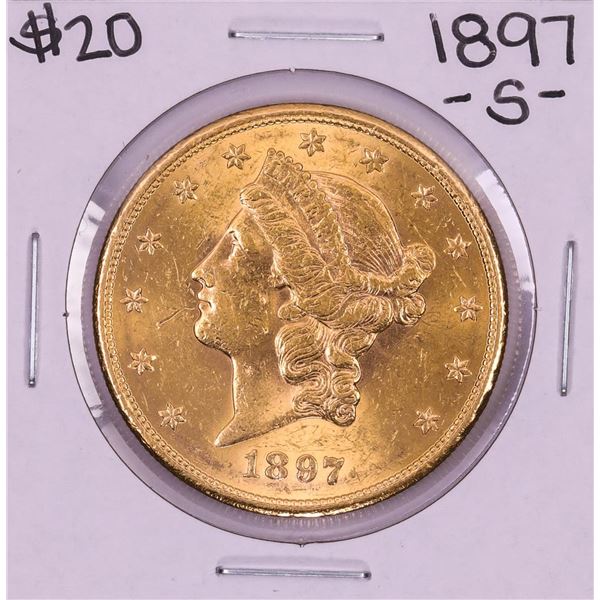 1897-S $20 Liberty Head Double Eagle Gold Coin