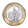 Image 1 : .999 Fine Silver Four Queens Casino Las Vegas $10 Limited Edition Gaming Token
