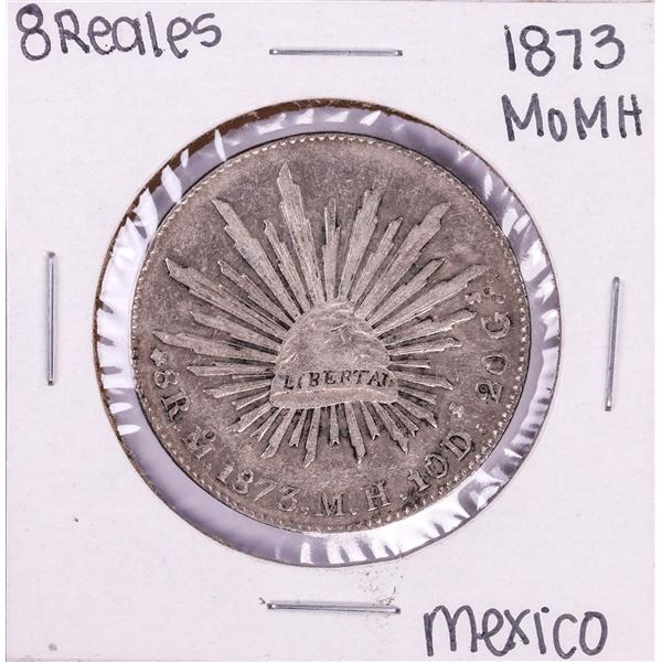 1873 Mo MH Mexico 8 Reales Silver Coin