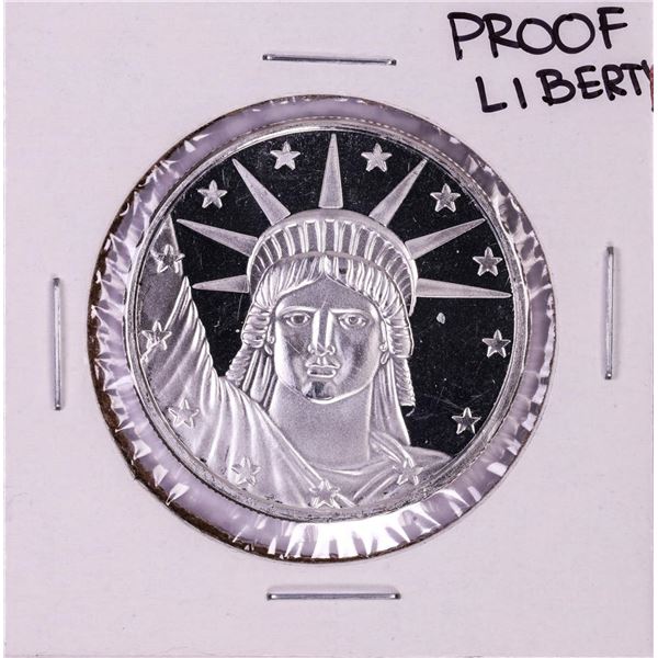 .999 Fine Silver Proof Liberty 1oz Silver Round