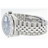 Image 8 : Rolex Stainless Steel Blue Index Diamond Oyster Perpetual Datejust Wristwatch