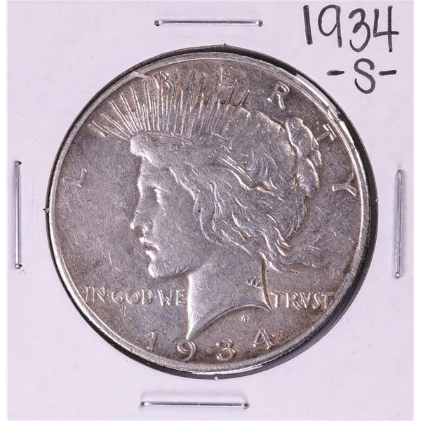 1934-S $1 Peace Silver Dollar Coin