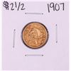Image 1 : 1907 $2 1/2 Liberty Head Quarter Eagle Gold Coin