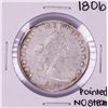 Image 1 : 1806 Pointed 6 No Stem Draped Bust Half Dollar Coin