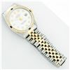 Image 6 : Rolex Men's Two Tone White Diamond & Sapphire Datejust Oyster Perpetual Wristwatch