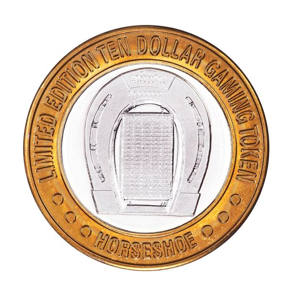 .999 Silver Horseshoe Las Vegas $10 Casino Limited Edition Gaming Token