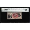 Image 1 : 1863 Fourth Issue 25 Cent Fractional Currency Note Fr.1301 PMG Gem Uncirculated 66EPQ