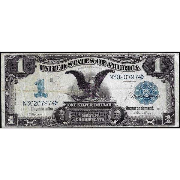 1899 $1 Black Eagle Silver Certificate Note