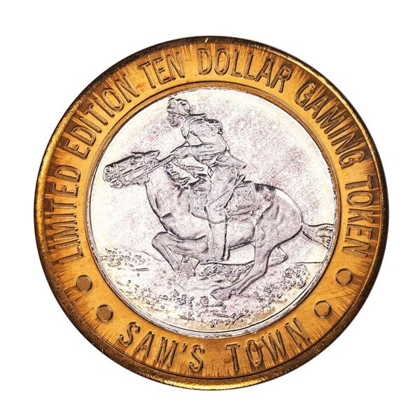 .999 Silver Sam's Town Las Vegas, Nevada $10 Casino Limited Edition Gaming Token