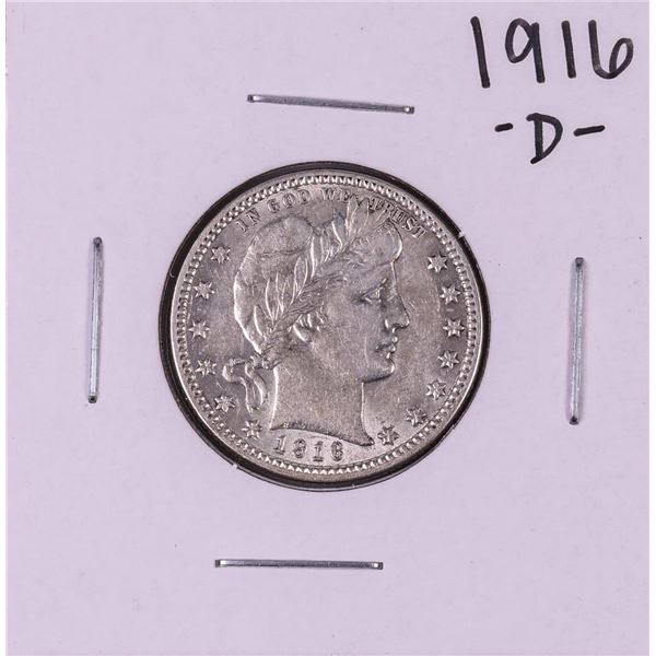 1916-D Barber Quarter Coin