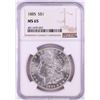 Image 1 : 1885 $1 Morgan Silver Dollar Coin NGC MS65
