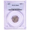 Image 1 : 1870 Three Cent Nickel Coin PCGS MS63