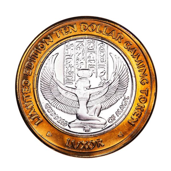 .999 Fine Silver Luxor Las Vegas, Nevada $10 Limited Edition Gaming Token
