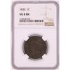 Image 1 : 1830 Coronet Head Large Cent Coin NGC VG8BN