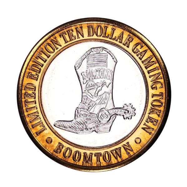 .999 Silver Boomtown Hotel and Casino $10 Casino Limited Edition Gaming Token