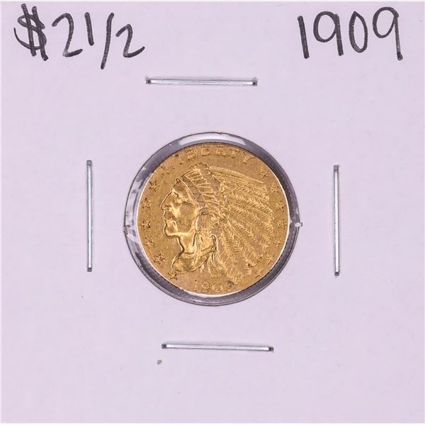 1909 $2 1/2 Indian Head Quarter Eagle Gold Coin