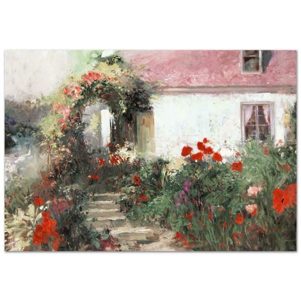 Pino (1939-2010) "Colorful Archway" Limited Edition Giclee On Canvas