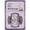 Image 1 : 1890-S $1 Morgan Silver Dollar Coin NGC MS63