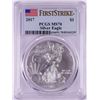 Image 1 : 2017 $1 American Silver Eagle Coin PCGS MS70 First Strike