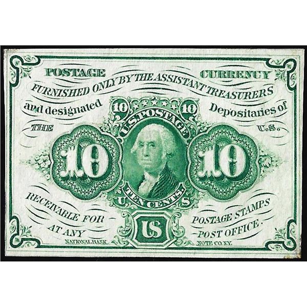 March 3, 1863 Second Issue Ten Cents Fractional Currency Note