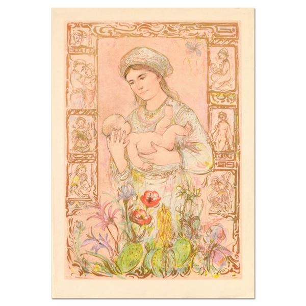 Hibel (1917-2014) "Raquela" Limited Edition Lithograph On Rice Paper