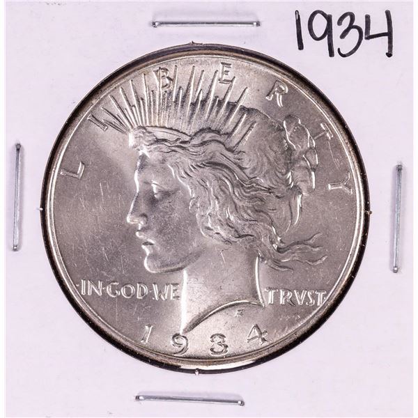 1934 $1 Peace Silver Dollar Coin