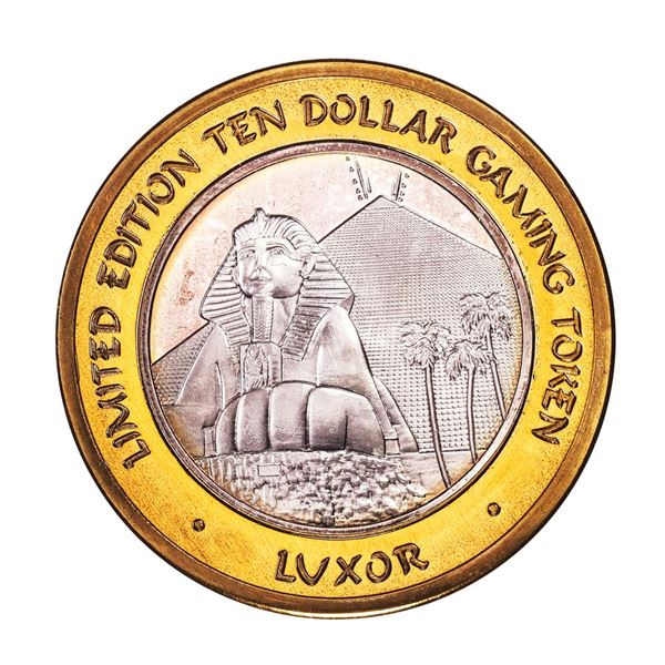 .999 Fine Silver Luxor Las Vegas, Nevada $10 Limited Edition Gaming Token