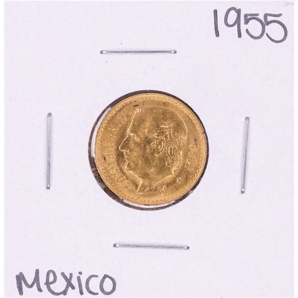 1955 Mexico Cinco Pesos Gold Coin