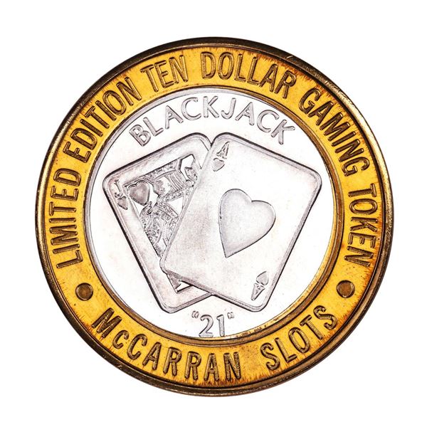 .999 Silver McCarran International Airport Las Vegas, NV $10 Limited Casino Token