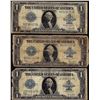 Image 1 : Lot of (3) 1923 $1 Silver Certificate Notes