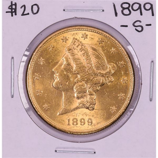 1899-S $20 Liberty Head Double Eagle Gold Coin