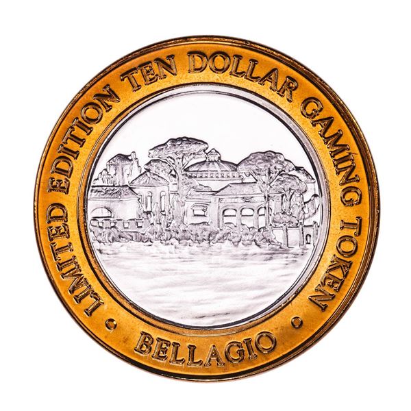 .999 Silver Bellagio Las Vegas, Nevada $10 Casino Limited Edition Gaming Token