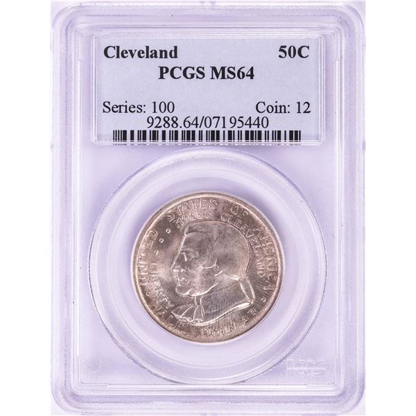 1936 Cleveland Exposition Commemorative Half Dollar Coin PCGS MS64