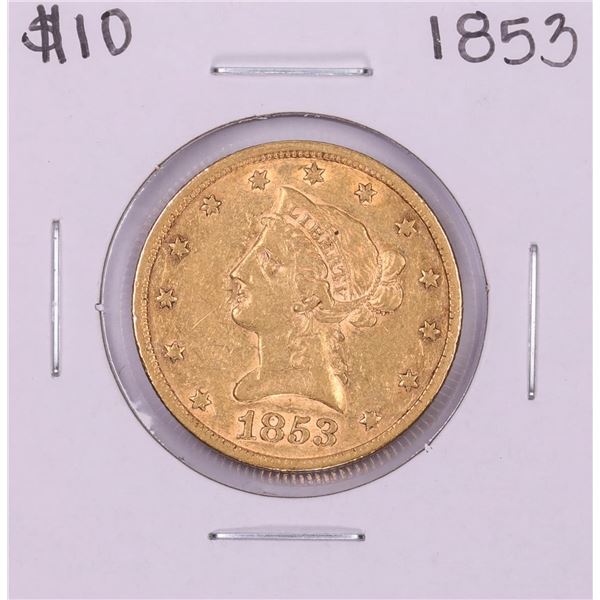1853 $10 Liberty Head Eagle Gold Coin