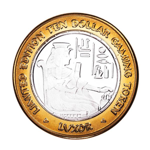 .999 Fine Silver Luxor Las Vegas, Nevada $10 Limited Edition Gaming Token