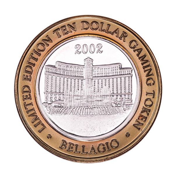 .999 Silver Bellagio Las Vegas, Nevada $10 Casino Limited Edition Gaming Token