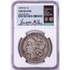 Image 1 : 1878-CC $1 Morgan Silver Dollar Coin NGC Circulated Wayne Miller Signed