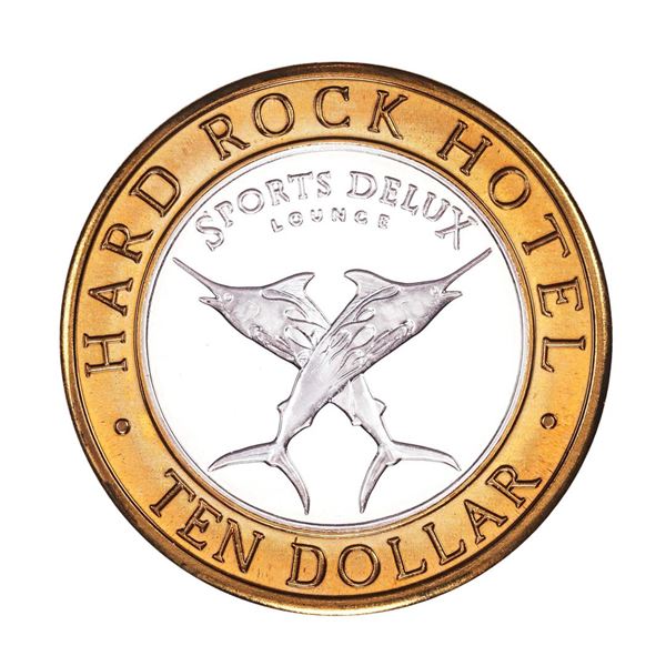 .999 Fine Silver Hard Rock Hotel & Casino Las Vegas $10 Limited Edition Gaming Token
