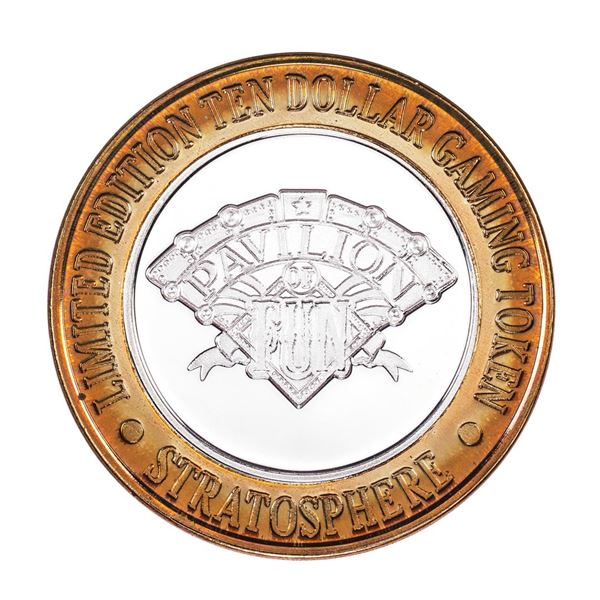 .999 Silver Stratosphere Las Vegas, Nevada $10 Casino Limited Edition Gaming Token