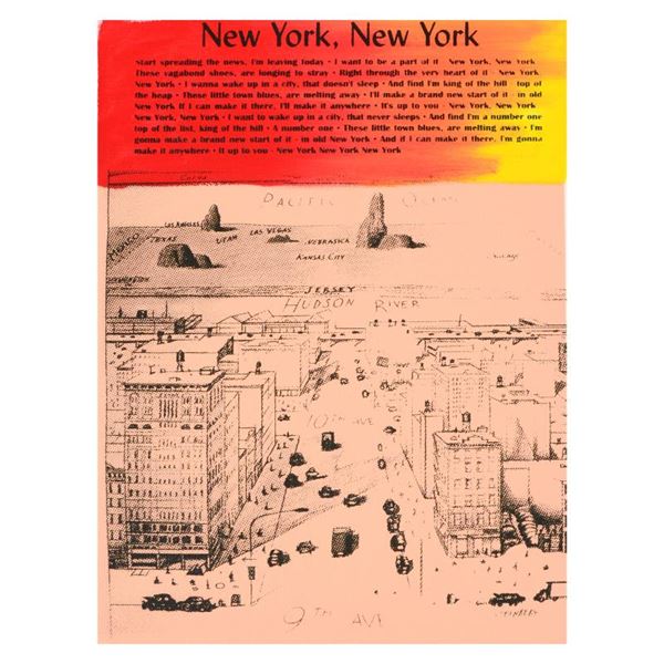 Ringo Daniel Funes "New York, New York" Original Mixed Media On Canvas