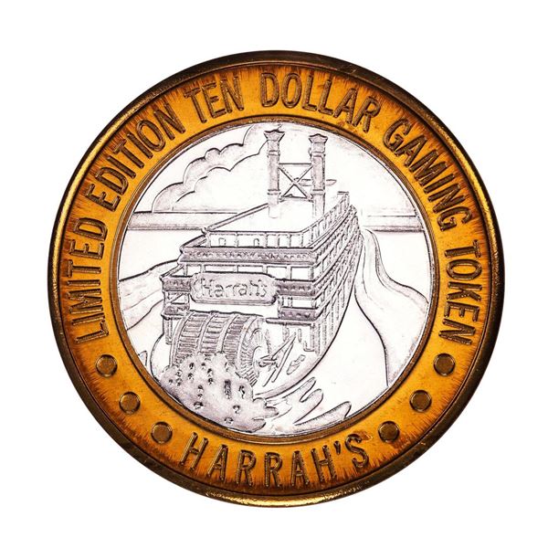 .999 Fine Silver Harrah's Casino Las Vegas, Nevada $10 Limited Edition Gaming Token