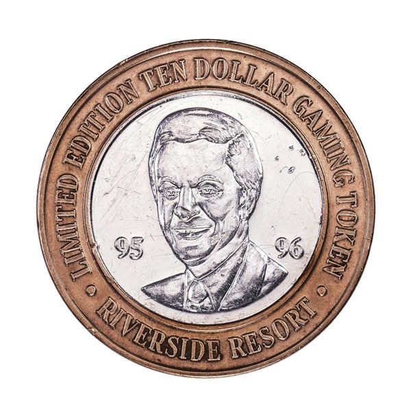 .999 Fine Silver Riverside Casino Laughlin, NV $10 Limited Edition Gaming Token