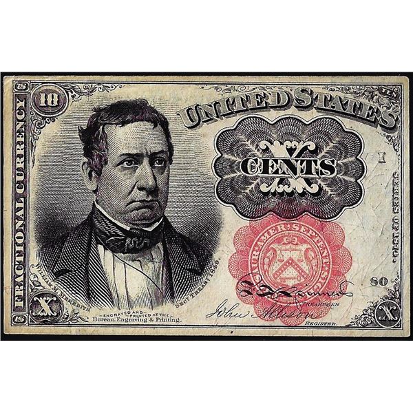 1874 Fifth Issue Ten Cents Fractional Currency Note