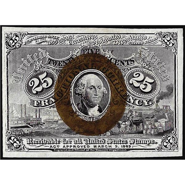 March 3, 1863 Second Issue Twenty-Five Cents Fractional Currency Note