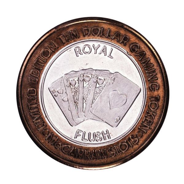 .999 Silver McCarran International Airport $10 Casino Limited Edition Gaming Token