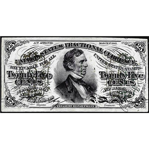 March 3, 1863 Third Issue Twenty-Five Cents Fractional Currency Note